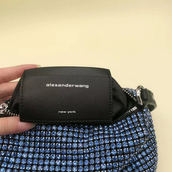 Alexander Wang logo on the straps blue crystal bag shoulder bag main image 16